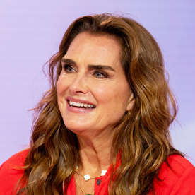 Brooke shields smiles as she chats with Hoda and Jenna