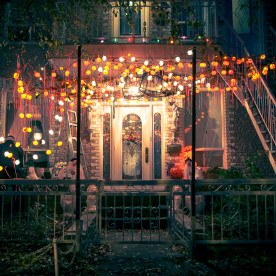 Halloween house.