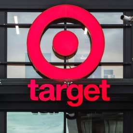 Target store logo sign.