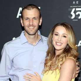 Doug Hehner and Jamie Otis attend the 2019 A+E Upfront at Jazz at Lincoln Center on March 27, 2019 in New York City.  