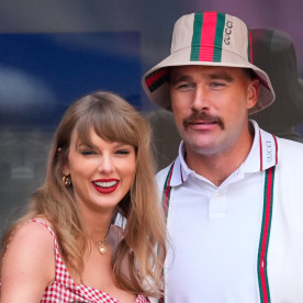 Taylor Swift and Travis Kelce at the 2024 US Open Tennis Championships.