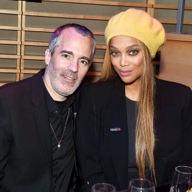 Louis Bélanger-Martin and Tyra Banks.