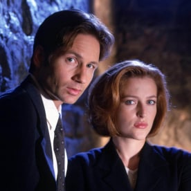 The X-Files David Duchovny, Gillian Anderson in 1998.