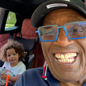 Al Roker and his granddaughter Sky Clara Laga.