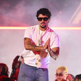 Bad Bunny at the 2025 iHeartRadio Music Awards 