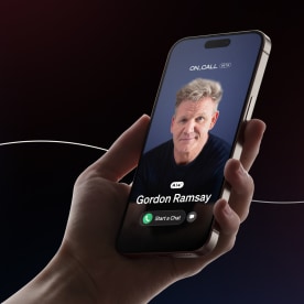 Ai Gordon Ramsey on a phone