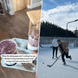 Inspired by "Heated Rivalry," Matthew Kearney took smoothies to a hockey rink.