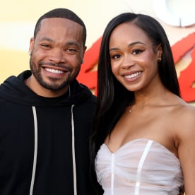 Eric Murphy and Jasmine Page at the "Beverly Hills Cop: Axel F" premiere on June 20, 2024 in Beverly Hills.