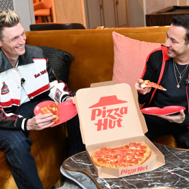 Nick Carter and Howie Dorough for Pizza Hut.
