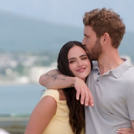 Age of Attraction. (L to R) Natalie Joy, Nick Viall in episode 104 of Age of Attraction. Cr. Courtesy of Netflix © 2026