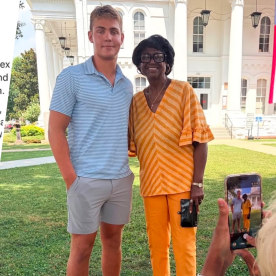 A sleepless night led 17-year-old Johnson Thompson to a parking lot where he found a confused 76-year-old woman. Her family believes God put him there.