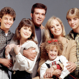 The cast of the TV show "Growing Pains"