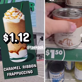 TK makes a convincing Frappuccino.