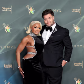 Phaedra Parks and CT Tamburello at the Emmy Awards Night 1 at Peacock Theater on Sept. 5, 2026 in Los Angeles.