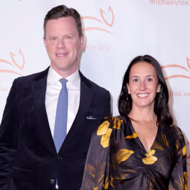 Willie Geist and Christina Geist at The Michael J. Fox Foundation Hosts A Funny Thing Happened On The Way To Cure Parkinson's on Nov. 11, 2023 in New York City.