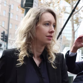 Elizabeth Holmes on November 18, 2022 in San Jose, California. Holmes appeared in federal court for sentencing after being convicted of four counts of fraud.