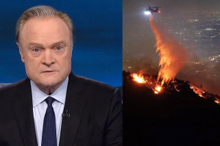 Lawrence O'Donnell Sunset Fire, Hollywood Hills