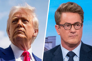 Side by side of Donald Trump and  Joe Scarborough