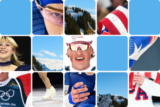 Grid of obscured images 