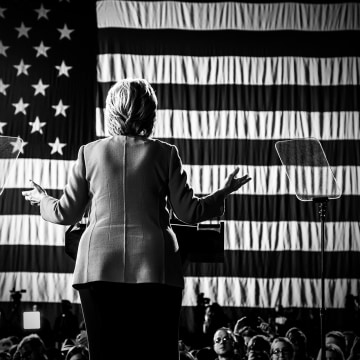 Democratic presidential candidate Hillary Clinton speaks during a rally at the Cleveland Public Auditorium in Cleveland, Ohio, Nov. 6, 2016.&nbsp;