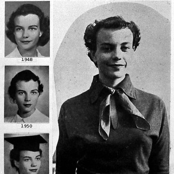 Sandra Day O'Connor during her college years.

O'Connor grew up on the Lazy B, a 160,000-acre cattle ranch in the high desert country straddling the Arizona-New Mexico border. She graduated from law school at Stanford University.

Following four years of service in the Arizona attorney general's office, she was appointed to fill a vacancy in the state senate in 1969. After being re-elected, she became the first woman in the country to be a state senate majority leader.

She then turned her attention to the courts, running for and winning a position as a Maricopa County Superior Court judge.