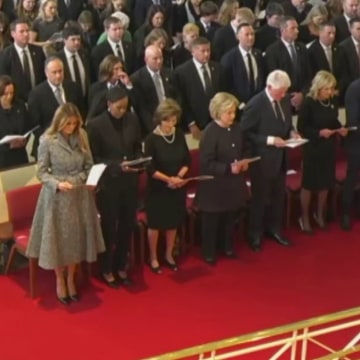 A welcome picture of unity as American's First Ladies gathered on Tuesday in front of the pew at Glenn Memorial Church in Atlanta for the funeral service of the late Rosalynn Carter. Melania Trump, Michelle Obama, Laura Bush, Hillary Clinton and First Lady Jill Biden stand side-by-side as former President Jimmy Carter said goodbye to his wife of 77 years.