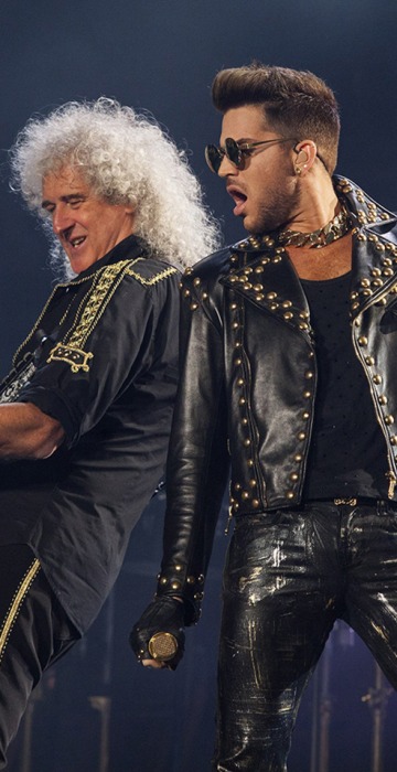 Image: Brian May, Adam Lambert