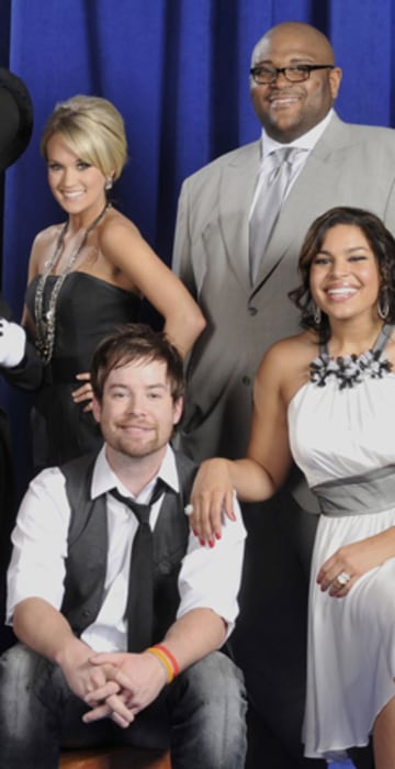 Image: Seven winners of \"American Idol\"