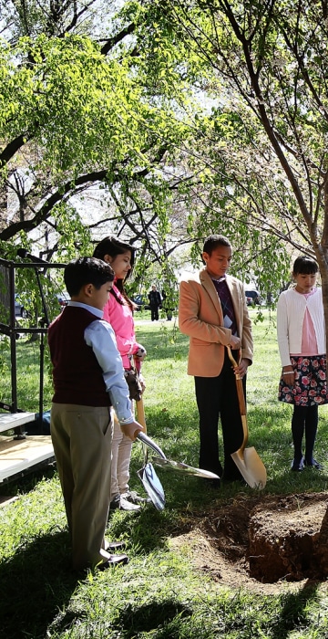 Image: The First Lady Attends The National Cherry Blossom Festival's Centennial Tree Planting