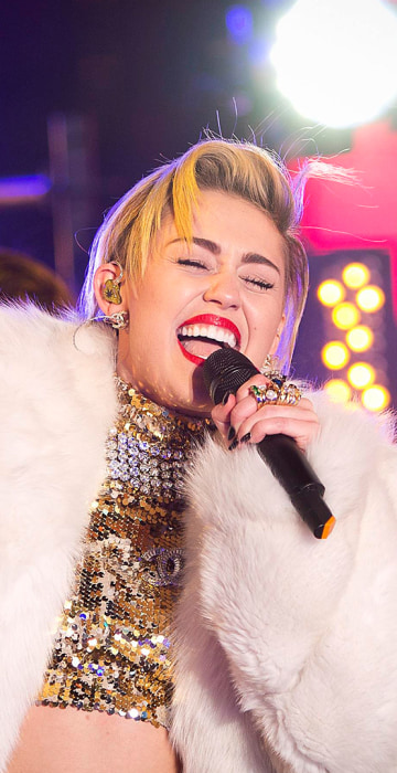 Image: Singer Miley Cyrus performs during New Year's Eve celebrations at Times Square in New York