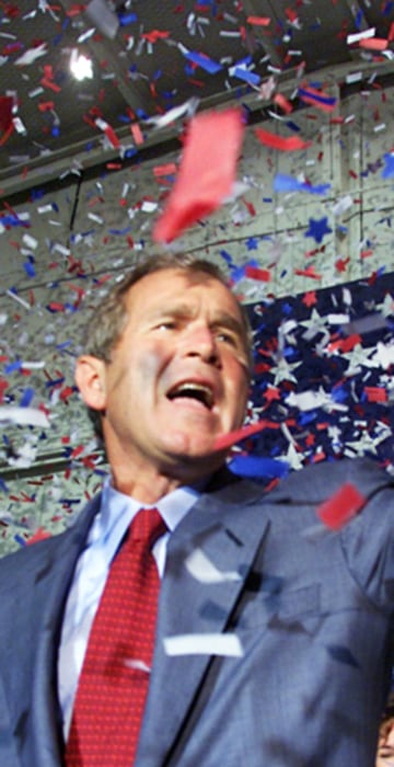 Image: George W. Bush campaigning in 2000