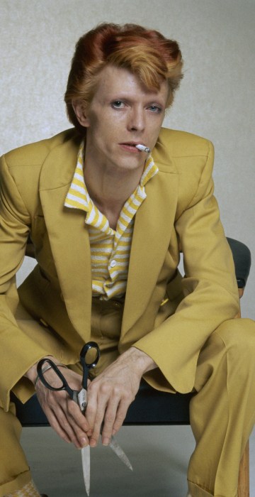 Image: David Bowie strikes a pose