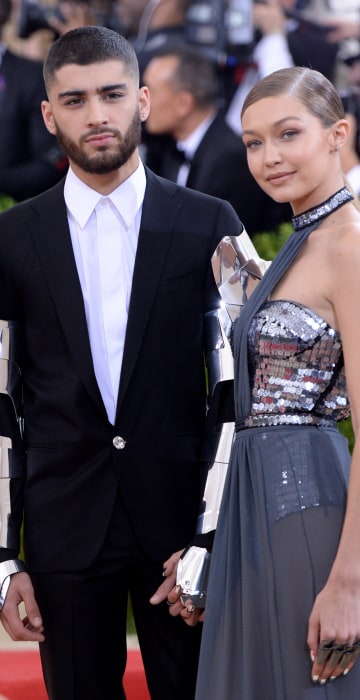 Image: Zayn Malik and Gigi Hadid arrive at the gala