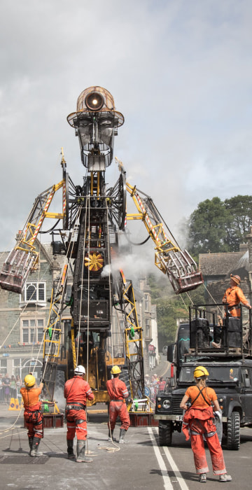 Image: *** BESTPIX *** Giant \"Man Engine\" Mechanical Puppet Unveiled To The Public