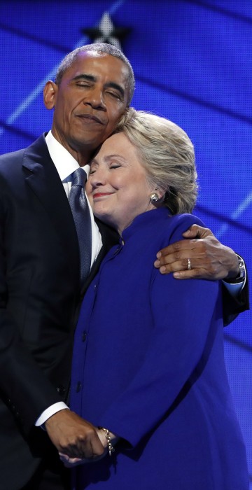 Image: Barack Obama, Hillary Clinton