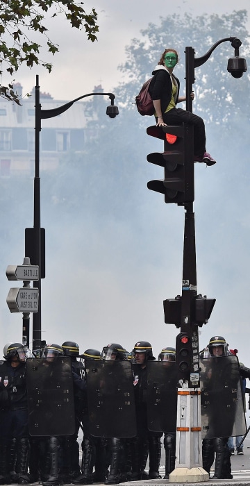 Image: FRANCE-POLITICS-LABOUR-PROTEST