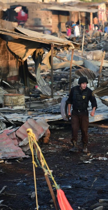Image: TOPSHOT-MEXICO-MARKET-BLAST