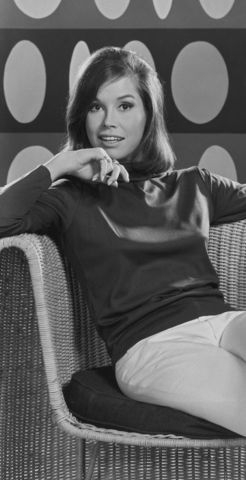 Image: Posed portrait of American actress Mary Tyler Moore circa 1969.
