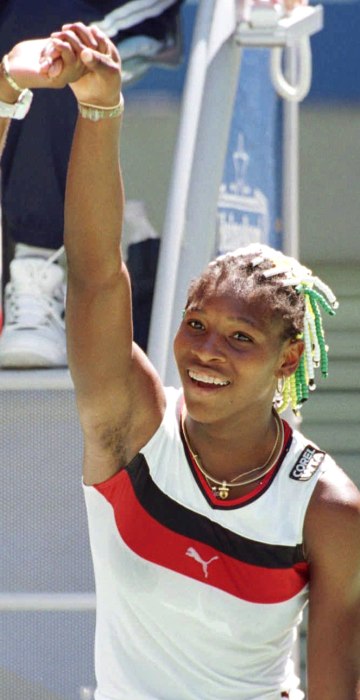Image: Venus and Serena Williams at the Australian Open in 1998