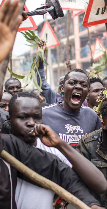 Image: Kenya election tensions