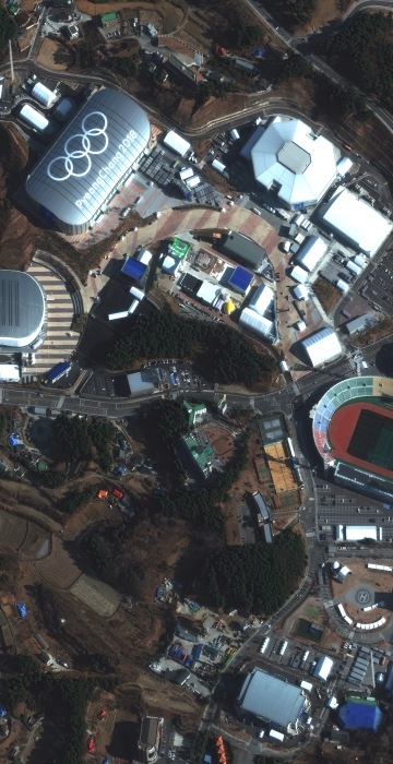 Image: Olympic venues from space