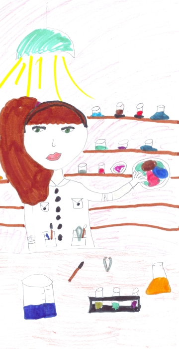 Child Girl Drawing Image - Drawing Skill