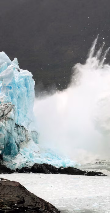 Image: TOPSHOT-ARGENTINA-GLACIER-PERITO MORENO