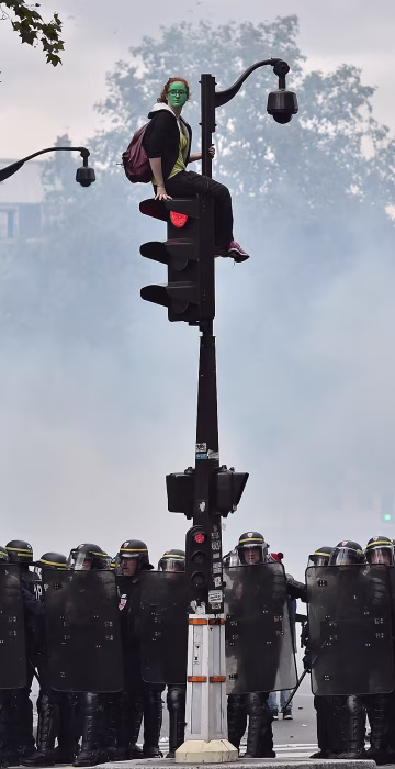 Image: FRANCE-POLITICS-LABOUR-PROTEST