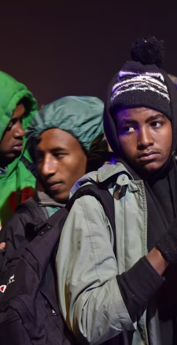 Image: TOPSHOT-FRANCE-EUROPE-MIGRANTS-BRITAIN-CALAIS-DEMOLITION