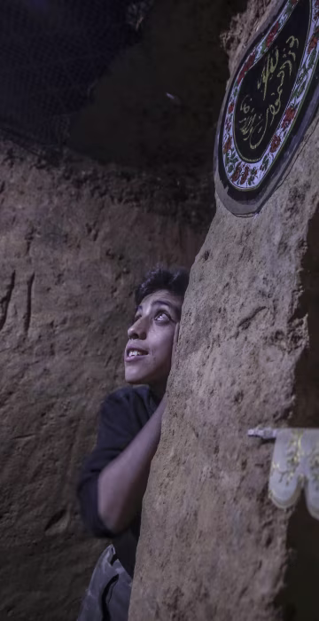 Image: Underground shelter in Douma