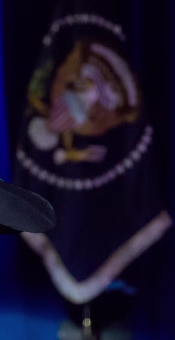 Image: On Tuesday, Jan. 10, U.S. Obama and Biden hug, after Obama delivered his farewell address to the American people at McCormick Place in Chicago.