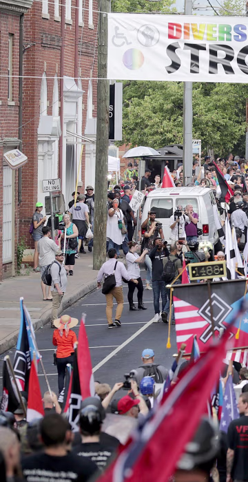 Image: Violent Clashes Erupt at \"Unite The Right\" Rally In Charlottesville