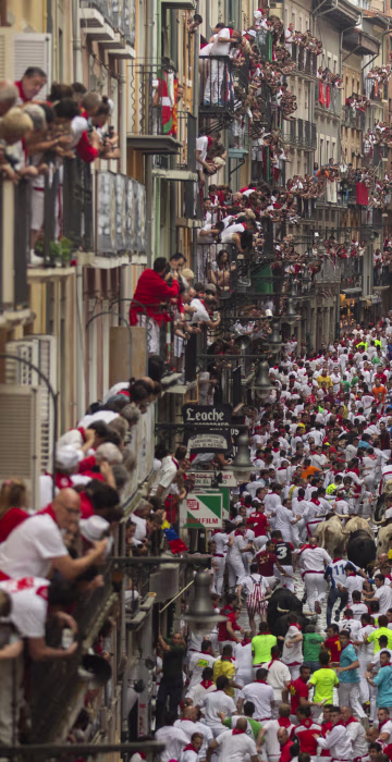 Image: Day 2 - San Fermin Running of the Bulls 2018