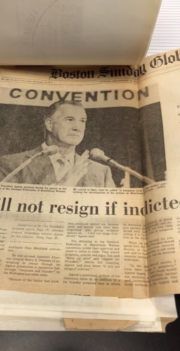 Boston Globe L.A. speech front page